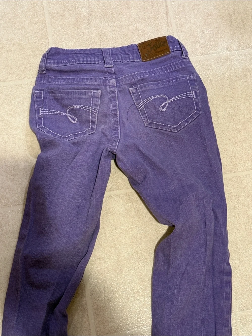 Purple Skinny Jeans Justice. 8S.